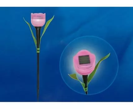 Наземный низкий светильник Uniel Tulip USL-C-451/PT305 PINK TULIP