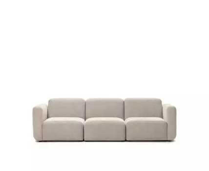 Neom Трехместный модульный диван бежевого цвета 263 см