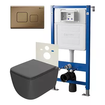 Нов.арт PN48387BB PN45120(нов.PN45122)+Клавиша бронз браш PN44041BB+Унитаз Меркурий графит PN41831GM