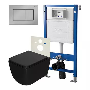 Нов.арт PN48398C PN45120(нов.PN45122)+Клавиша Ника хром PN44081C+Унитаз Меркурий чёрн мат PN41831BM