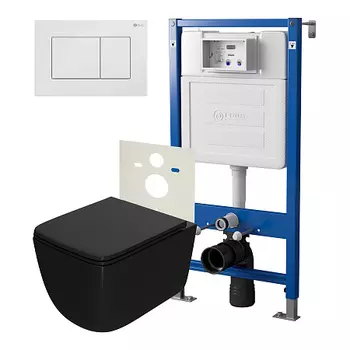 Нов.арт PN48400W PN45120(нов.PN45122)+Клавиша Ника бел PN44081W+Унитаз Меркурий чёрн мат. PN41831BM