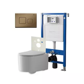 Нов.арт PN48432BB (45122 вместо 45120)+ Клавиша Афина бронза брашир PN44041BB +Унитаз Веста PN41701