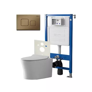 Нов.арт PN48462BB (45122 вместо 45120)+ Клавиша Афина бронза браш PN44041BB + Унитаз Вега PN41711