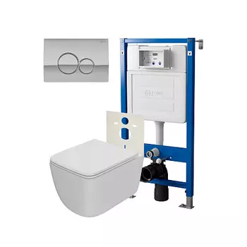 Нов.арт PN48510C (45122 вместо 45120)+ Клавиша Виктория хром PN44061C + Унитаз Меркурий PN41831WM