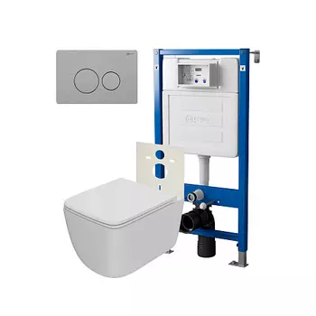 Нов.арт PN48524SB PN45120(нов.PN45122)+Клавиша Виктория нерж стальPN44061SB+Унитаз МеркурийPN41831WM