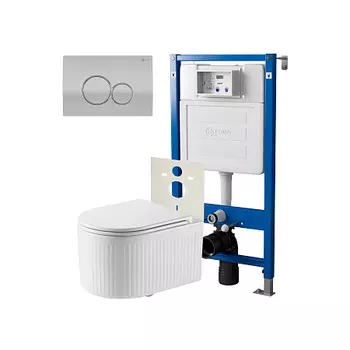 Нов.арт PN48559SC (45122 вместо 45120)+ Клавиша Викториясатин/хром PN44061SC+Унитаз Деметра PN41121