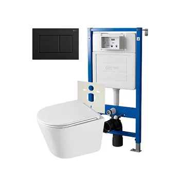 Нов.арт PN48579BM (45122 вместо 45120)+ Клавиша Никачерн мат PN44081BM + Унитаз Венера PN41071