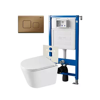 Нов.арт PN48582BB (45122 вместо 45120)+ Клавиша Афина бронза браш PN44041BB + Унитаз Венера PN41071