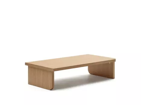 Oaq Журнальный столик из шпона дуба с натуральной отделкой 140 x 75 см