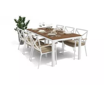 Обеденная Группа Bella (белый, бежевый)