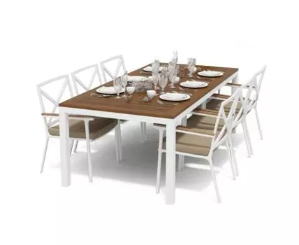 Обеденная Группа Bella (белый, бежевый)