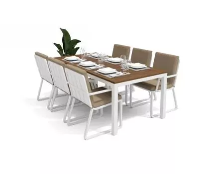 Обеденная Группа Bella (белый, бежевый)