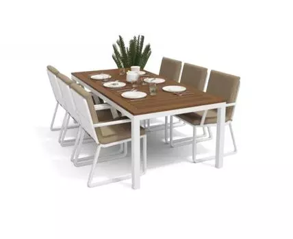 Обеденная Группа Bella (белый, бежевый)