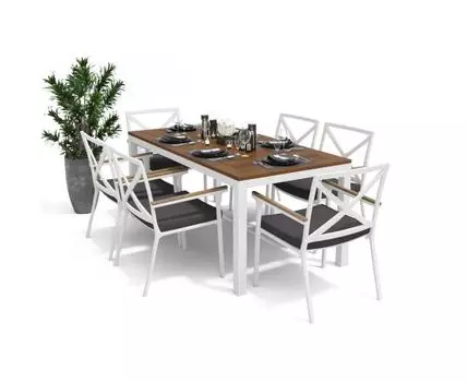 Обеденная Группа Bella (белый, серый)