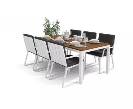 Обеденная Группа Bella (белый, серый)