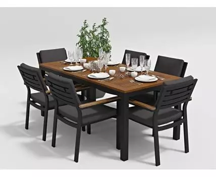 Обеденная группа Bella (темно-серый)