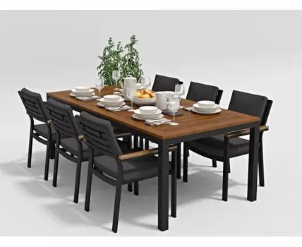 Обеденная группа Bella (темно-серый)