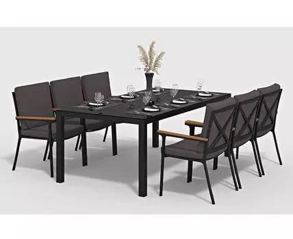 Обеденная группа Calma (темно-серый)