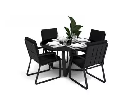 Обеденная Группа Primavera (темно-серый, черный)