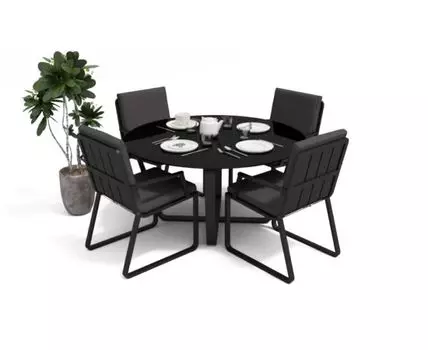 Обеденная Группа Primavera (темно-серый, серый, черный)