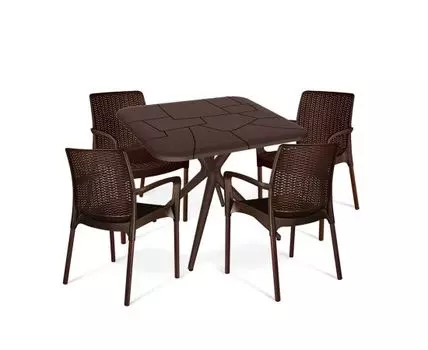 Обеденная группа SHT-DS140 (Коричневый, 137)