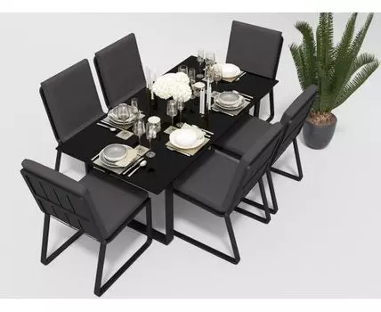 Обеденная Группа Voglie (темно-серый, серый, черный)