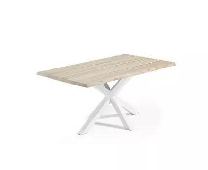 Обеденный cтол Arya 220x100 белый отбеленный дуб