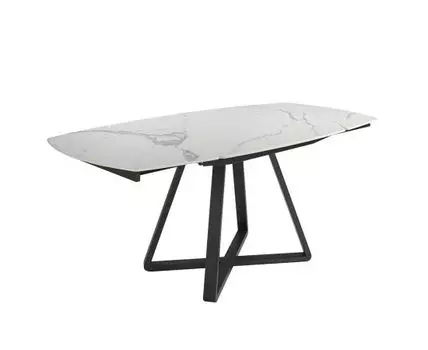 Обеденный стол D2055BB /1096 из керамики и черной стали