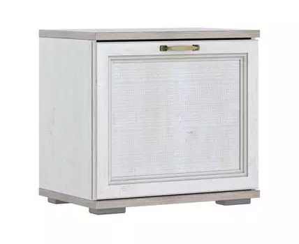 Обувница Александрия (Низкие, Глубокие, С жестким сиденьем, Тумбы, Светлое дерево, 55.1)