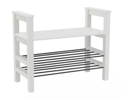 Обувница Хемнэс (65, Глубокие, Открытые, Белый, 85)