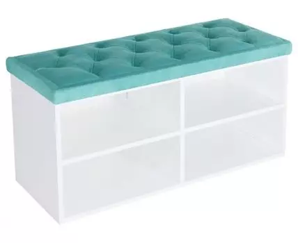Обувница Маджита мини 2 (Низкие, Глубокие, Скамьи, Белый, 90)