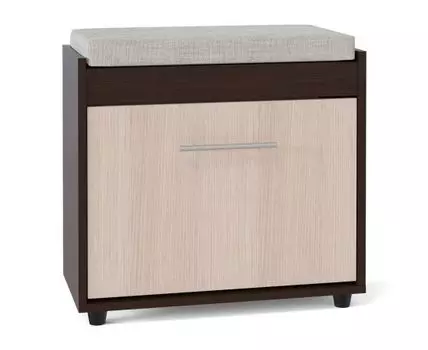 Обувница Моренго 11 (Низкие, 28.3, Тумбы, Темное-светлое дерево, 60)