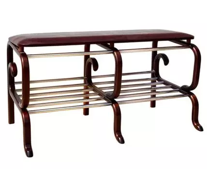 Обувница Полина (48, Глубокие, Скамьи, Коричневый, 88)