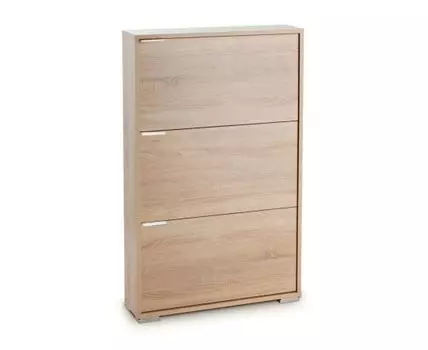 Обувница Вива 3 (111.3, 18.5, Шкафы для обуви, Светлое дерево, 69.5)