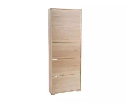 Обувница Вива 5 (182, 18.5, Шкафы для обуви, Светлое дерево, 69.5)