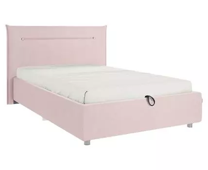 Односпальная кровать Альба ПМ (89,5 / 105, 214, С дном короба для белья, Односпальные, Полутороспальные, Розовый, 116 / 189)