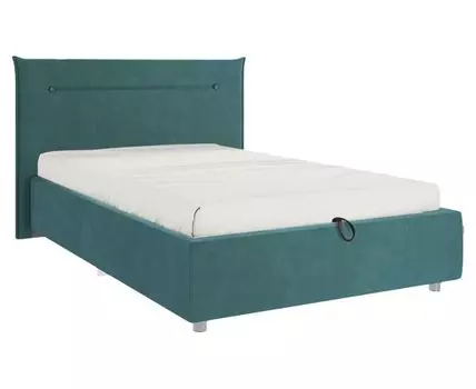 Односпальная кровать Альба ПМ (89,5 / 105, 214, С дном короба для белья, Односпальные, Полутороспальные, Зеленый, 116 / 189)