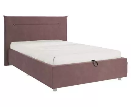 Односпальная кровать Альба ПМ (89,5 / 105, 214, С дном короба для белья, Односпальные, Полутороспальные, Фиолетовый, 116 / 189)