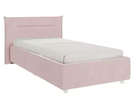 Односпальная кровать Альба ПМ (89,5 / 105, 214, Без дна короба для белья, Односпальные, Одноярусные, Розовый, 116 / 189)