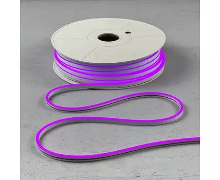 Односторонний Гибкий Неон 8х16мм Фиолетовый 12В, IP65 LTC FR-23518