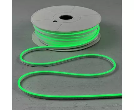 Односторонний Гибкий Неон 8х16мм Зеленый 12В, IP65 LTC FR-23516