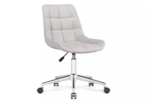 Офисное кресло Честер молочный / хром