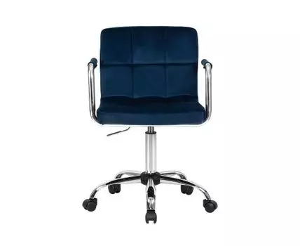 Офисное кресло для персонала TERRY (синий, хром, 58)