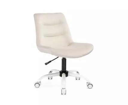 Офисное кресло Компьютерное кресло Орди молочное / белое