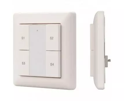 Панель-диммера клавишная накладная Arlight Intelligent DALI-223-1G-4SC-IN (BUS, только сцены)