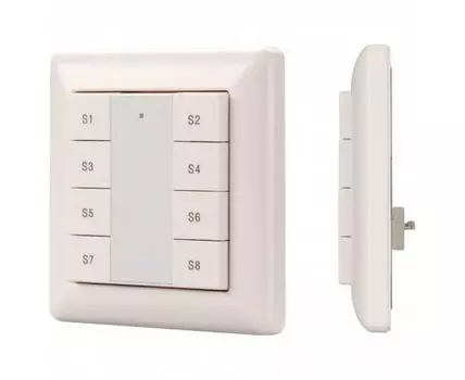 Панель-диммера клавишная накладная Arlight Intelligent DALI-223-1G-8SC-IN (BUS)