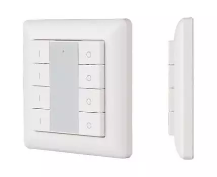 Панель-диммера клавишная накладная Arlight Knob SR-2853K8-RF-UP White (3V, DIM, 4 зоны)