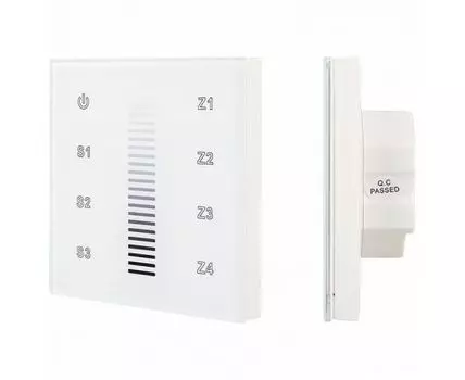Панель-диммера сенсорная встраиваемая Arlight Sens SR-2830A-RF-IN White (220V, DIM, 4 зоны)