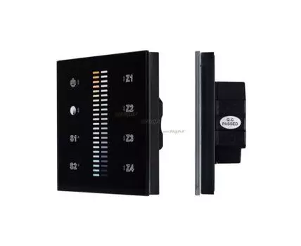 Панель Sens SR-2830B-AC-RF-IN Black (220V,MIX+DIM,4зоны)