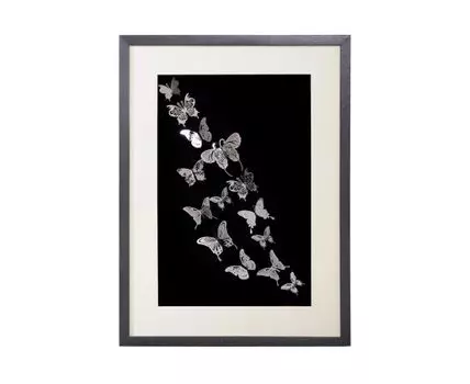 Панно Полет (черный, серебристый, 60)